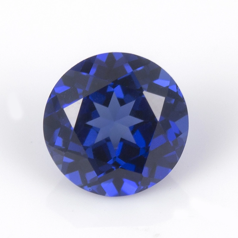 Round Royal Blue Lab Created Sapphire Corundum Synthetic Sapphire Royalblue Lab Grown Sapphire