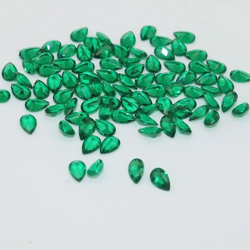 Emerald Green Nano Sital Loose Faceted Gemstone for Jewelry Setting