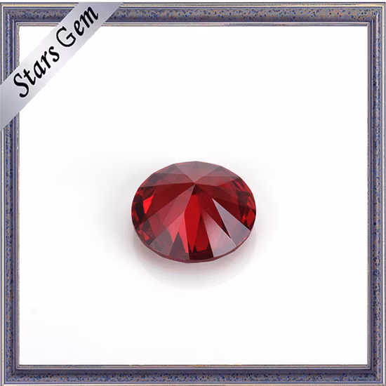 Pedra de rubi sintética 5# com preço de atacado para joias